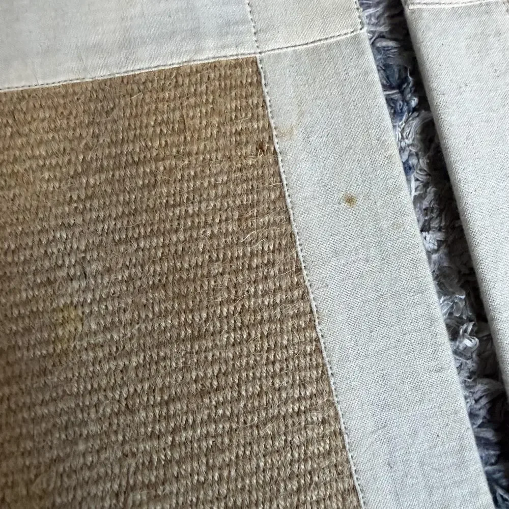 Pier 1 Imports Set 4 Beige Jute Cotton Woven Placemats Rectangular 14x20 India